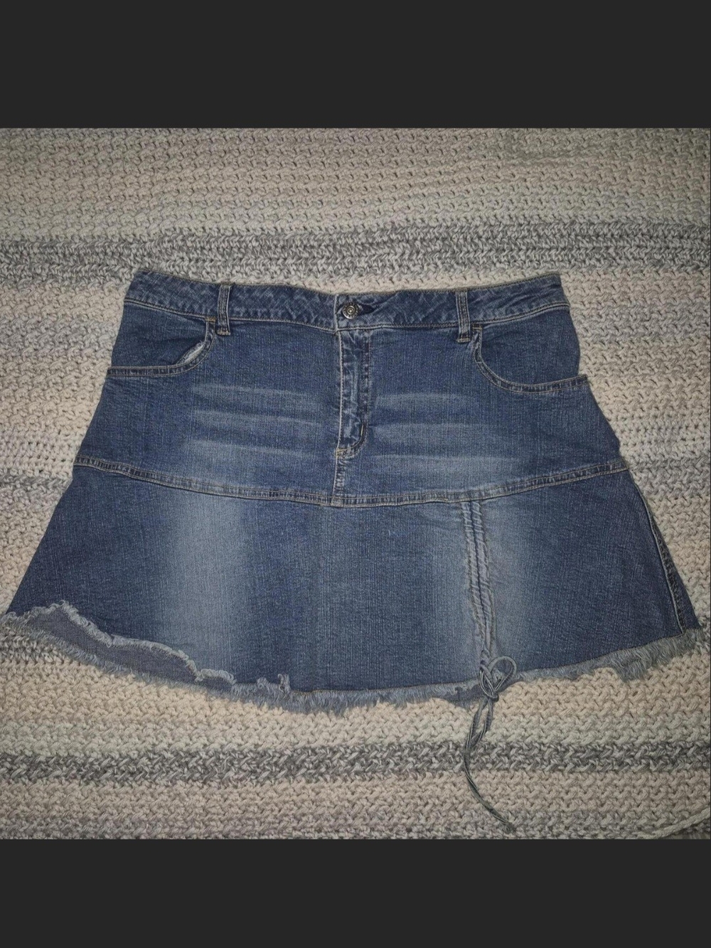 Nevada Denim Mini Skirt - Blue